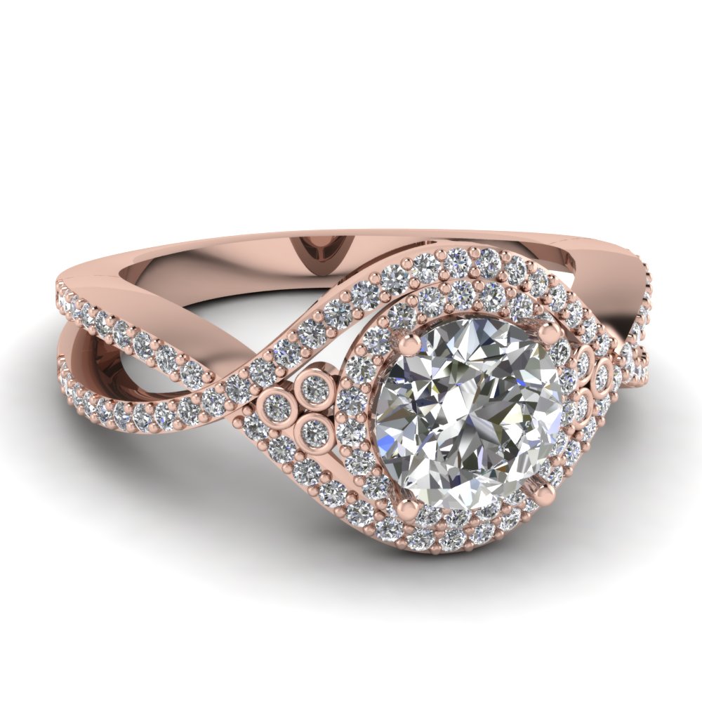 Gold Engagement Rings: Rose Gold And White Gold Engagement Rings