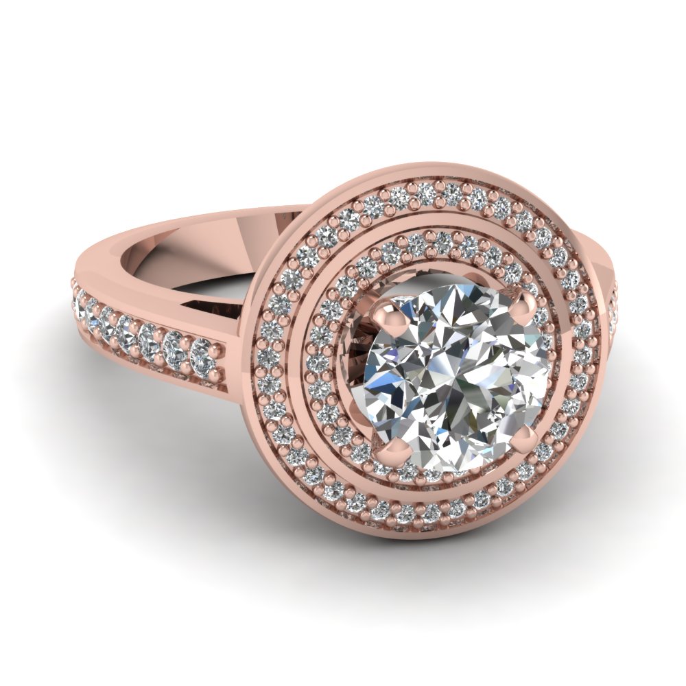 Gold Engagement Rings: Rose Gold Engagement Rings No Diamond