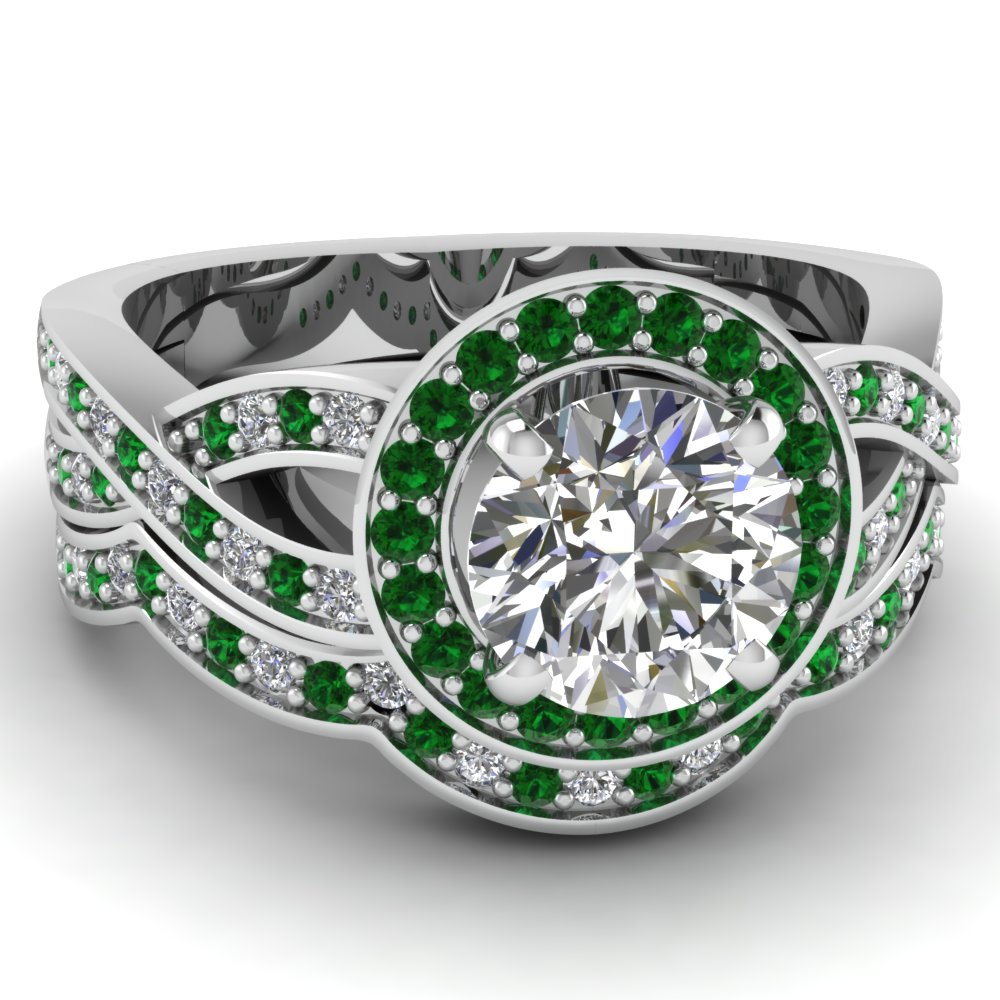 Big Oval Diamond Wedding Ring Sets