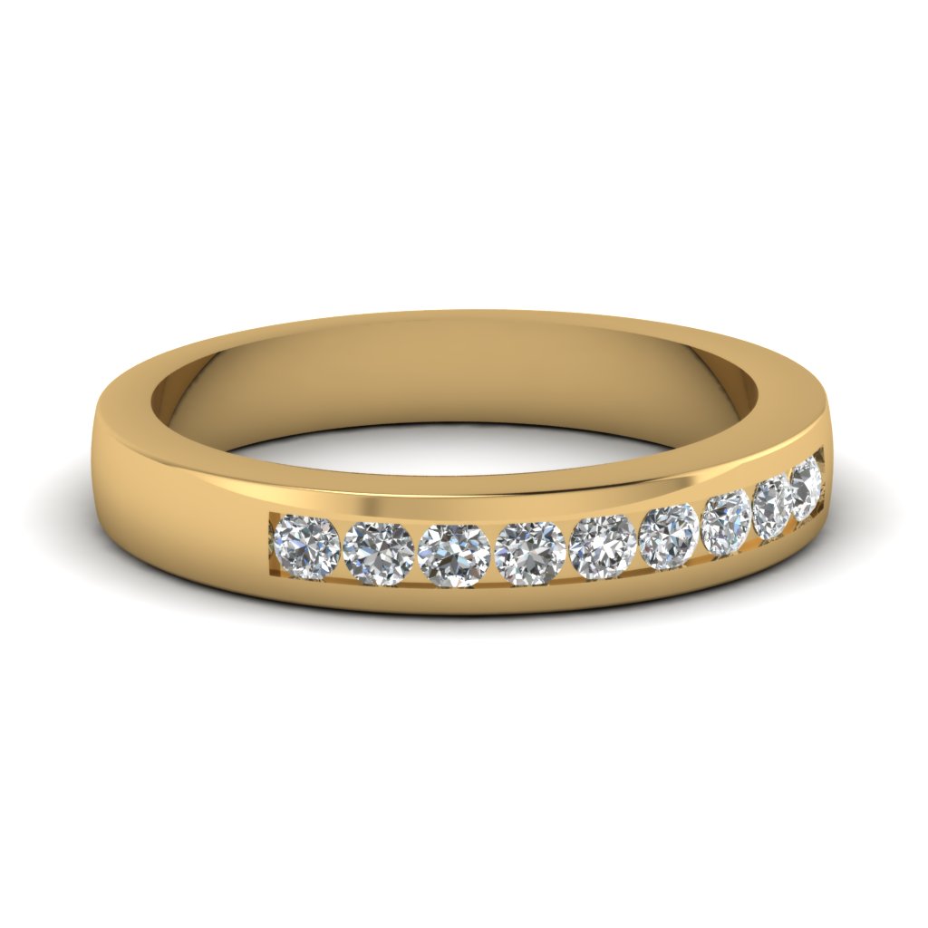 yellow-gold-round-white-diamond-mens-wedding-ring-in-channel-set ...